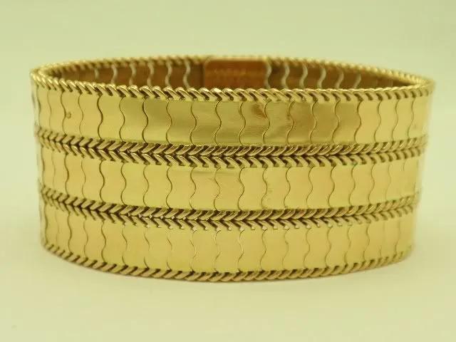 18K Yellow Gold Serpentine Bracelet
