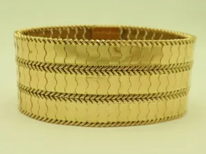 18K Yellow Gold Serpentine Bracelet