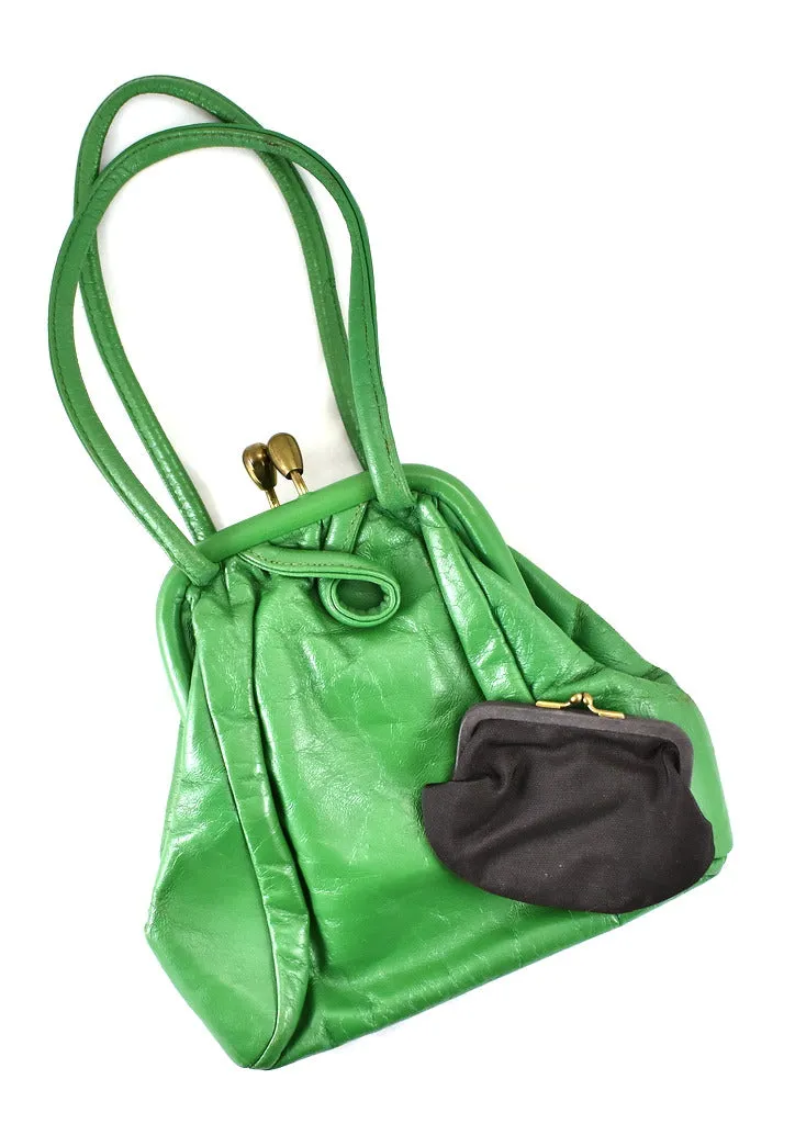 1950s Vintage Funky Kelly Green Handbag