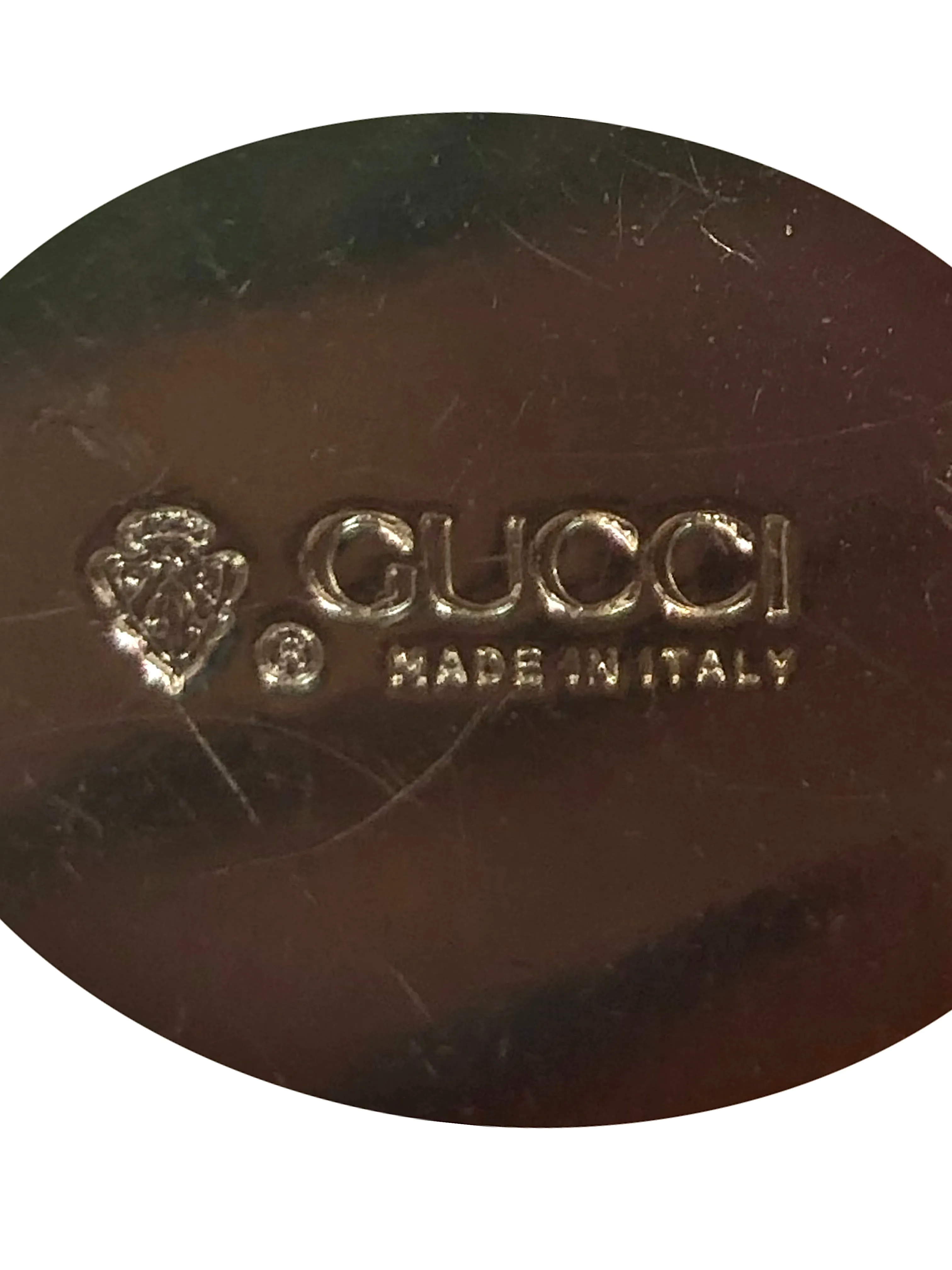 1990s GUCCI Silver Tone Chain Swag Belt