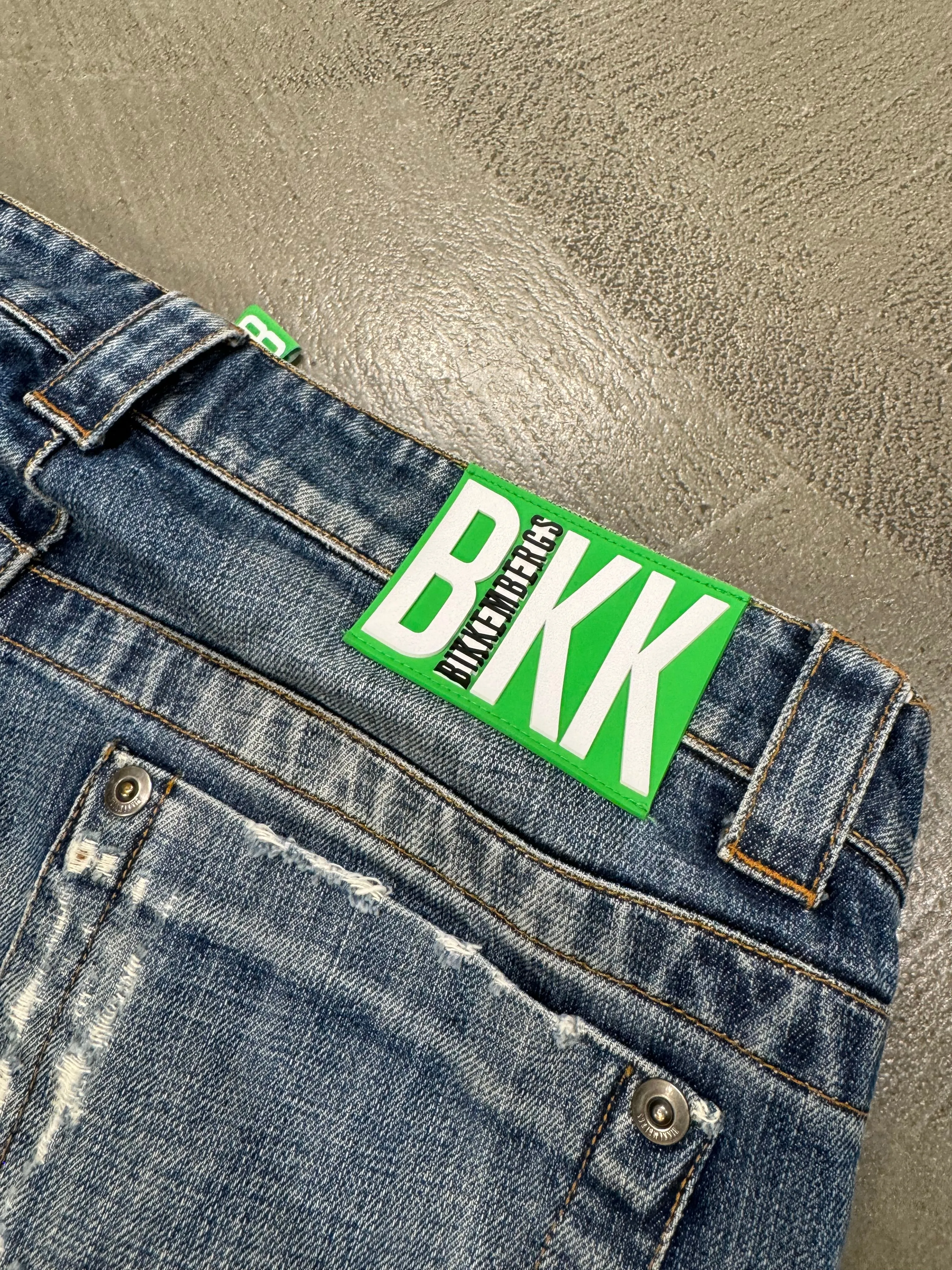 2000s Dirk Bikkembergs holed eyelet studded jeans