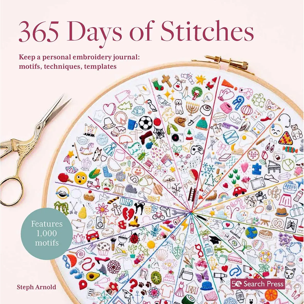 365 Days of Stitches & How to Embroider Almost Every Cute Thing 2 Books Set