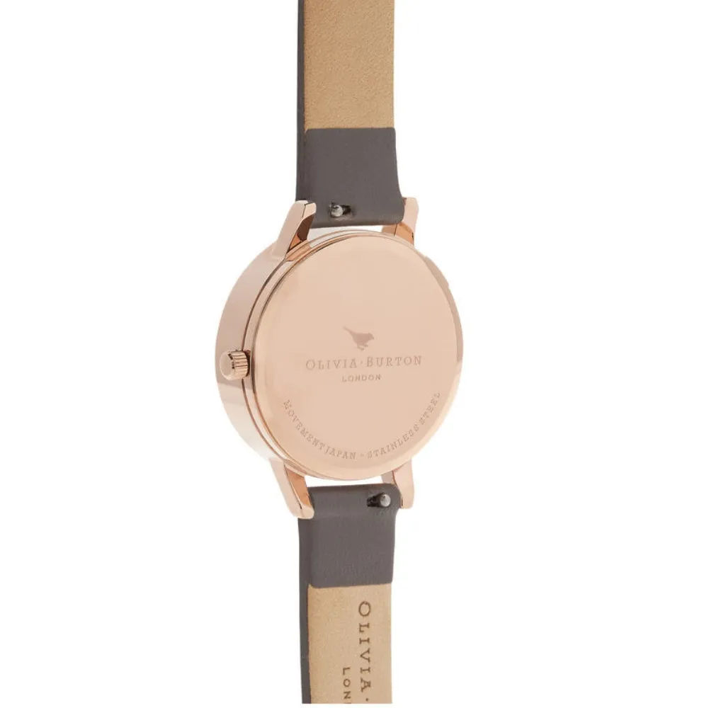 3D Bee Midi Dial London Grey and Rose Gold Watch