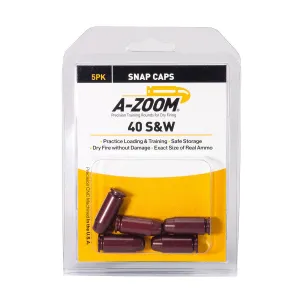 A-Zoom Precision Pistol Snap Caps 40 S&W Pack of 5