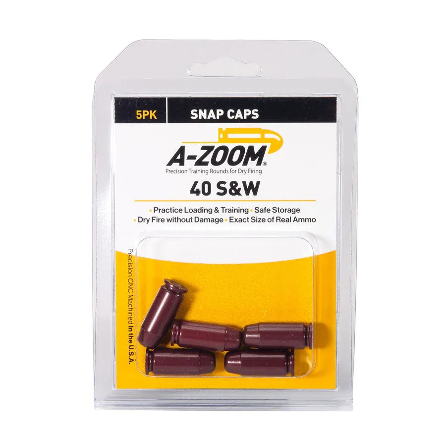 A-Zoom Precision Pistol Snap Caps 40 S&W Pack of 5