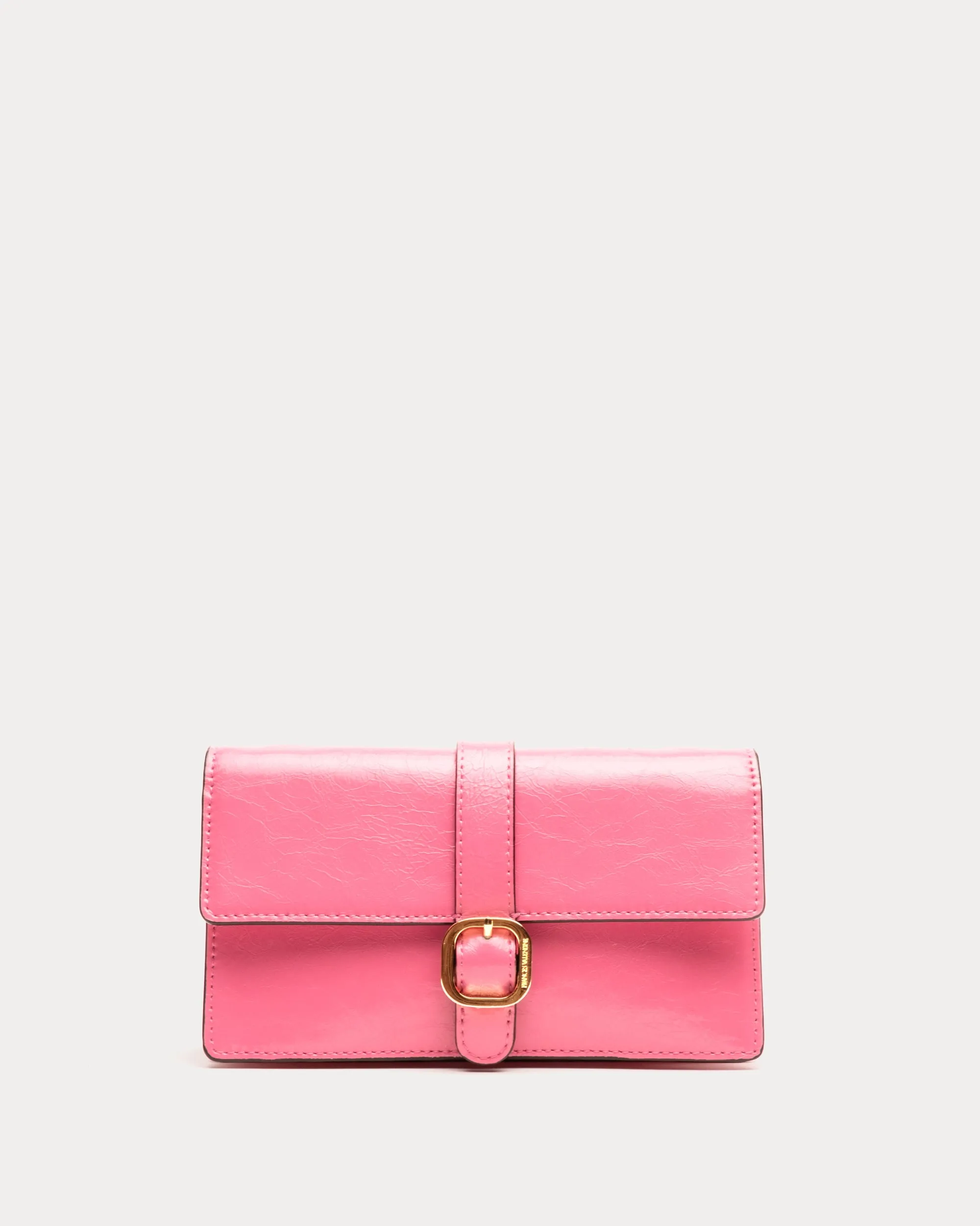 Accordian Wallet - Crinkled Leather Pink
