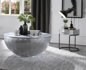 Acme Furniture Brancaster Coffee Table in Aluminum 84880