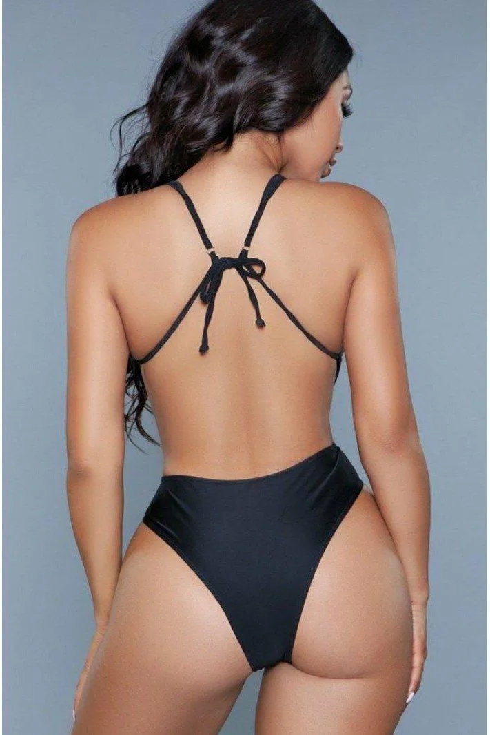 Adjustable Tie One Piece Swimsuit