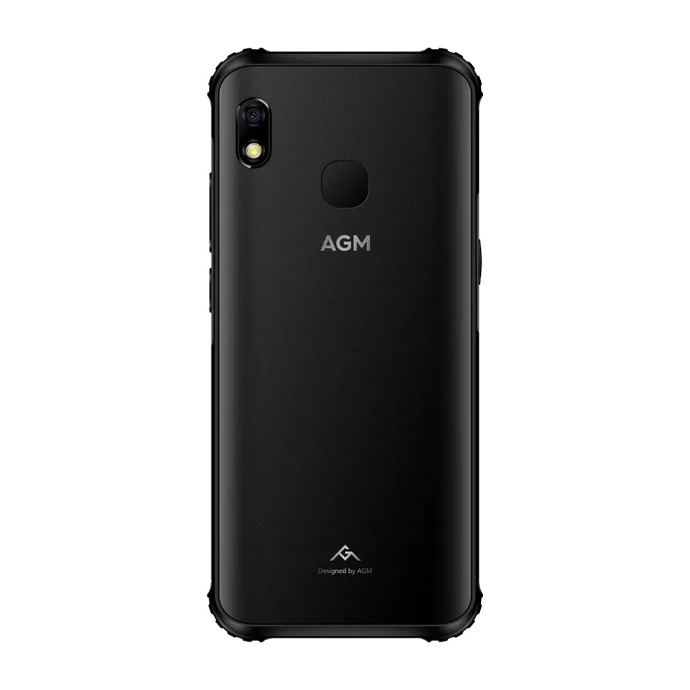 AGM A10 Front placed speaker 5.7"" HD  4G/6G  128G Android 9 Rugged Phone 4400mAh IP68 Waterproof Smartphone black_4GB 128GB-European version