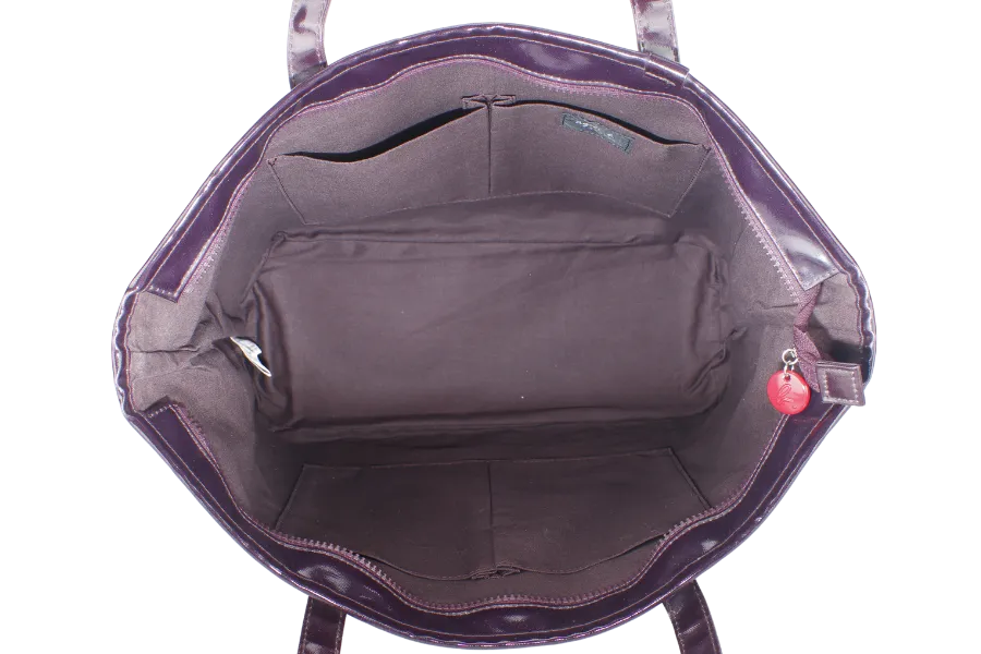 AGNES B LOVE HEART SHAPE TOTE BAG WITH DUST COVER