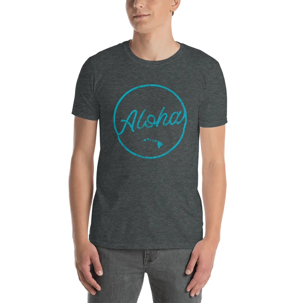 Aloha Tribe Script Logo Mens T-Shirt