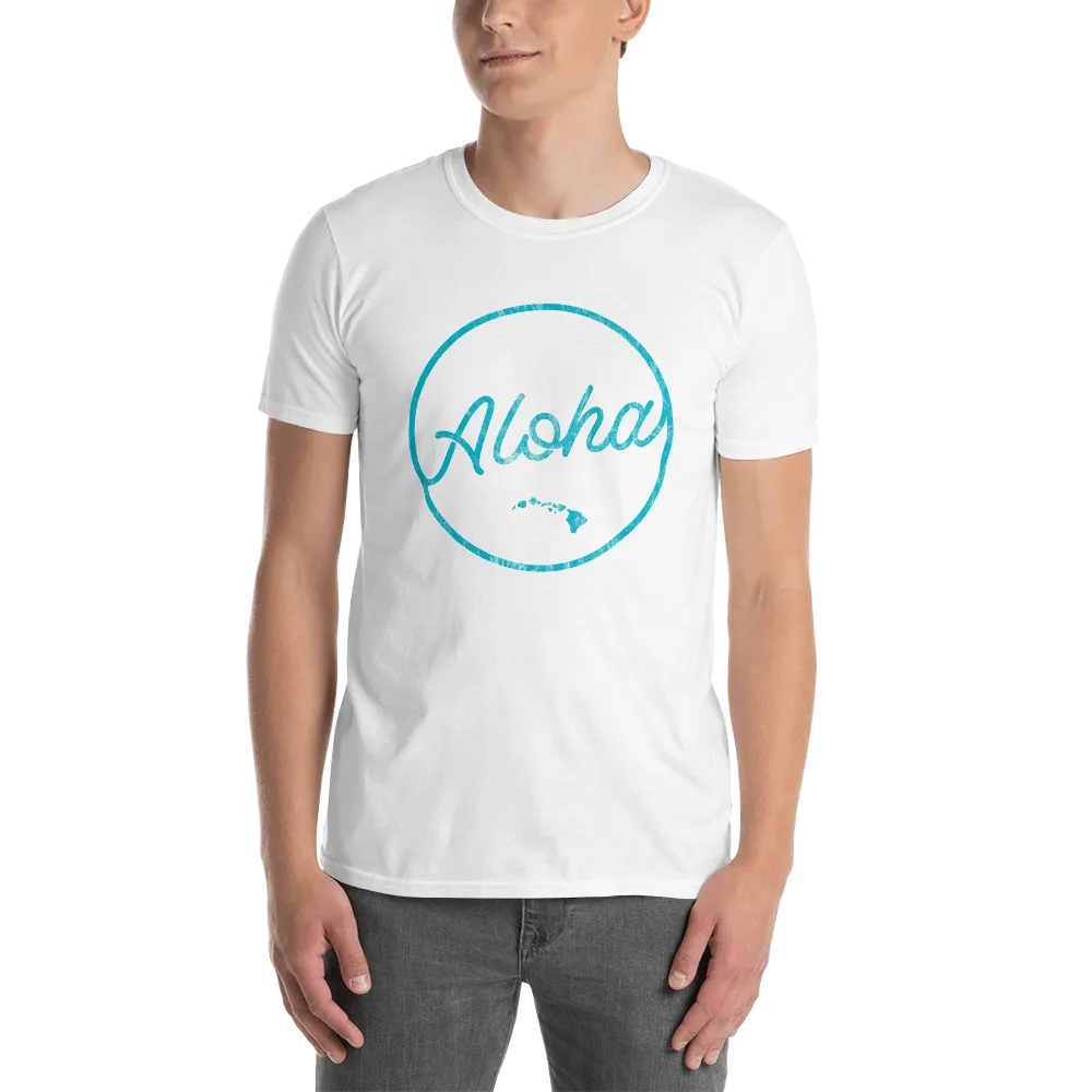 Aloha Tribe Script Logo Mens T-Shirt