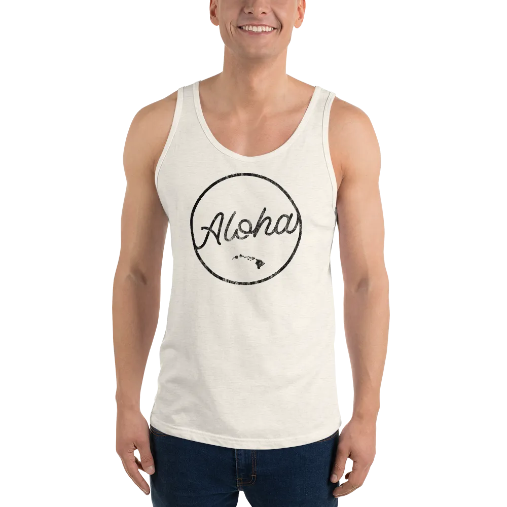 Aloha Tribe Script Logo Unisex Tank Top