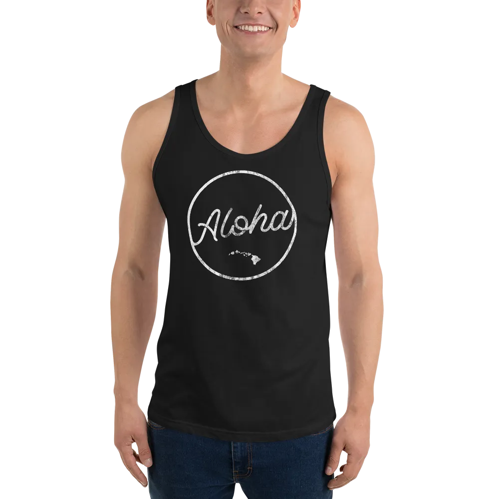 Aloha Tribe Script Logo Unisex Tank Top