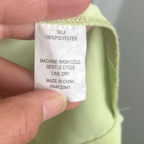 Amanda Uprichard Edith Mini Dress in Cucumber Sleeveless Shirtdress Size Small