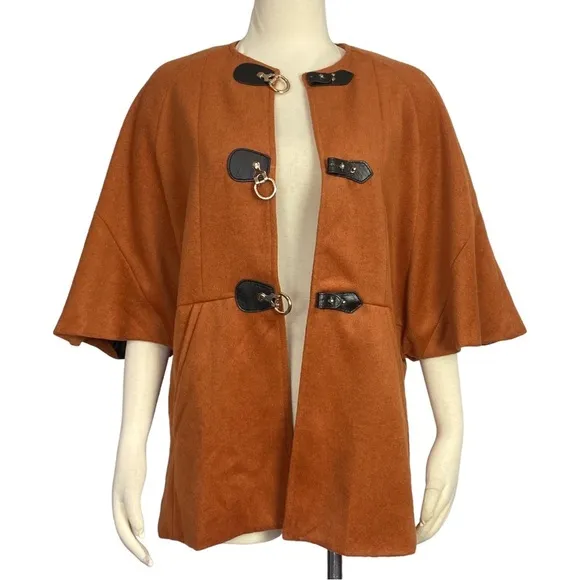 Anthropologie Oak Moon Toggle Coat