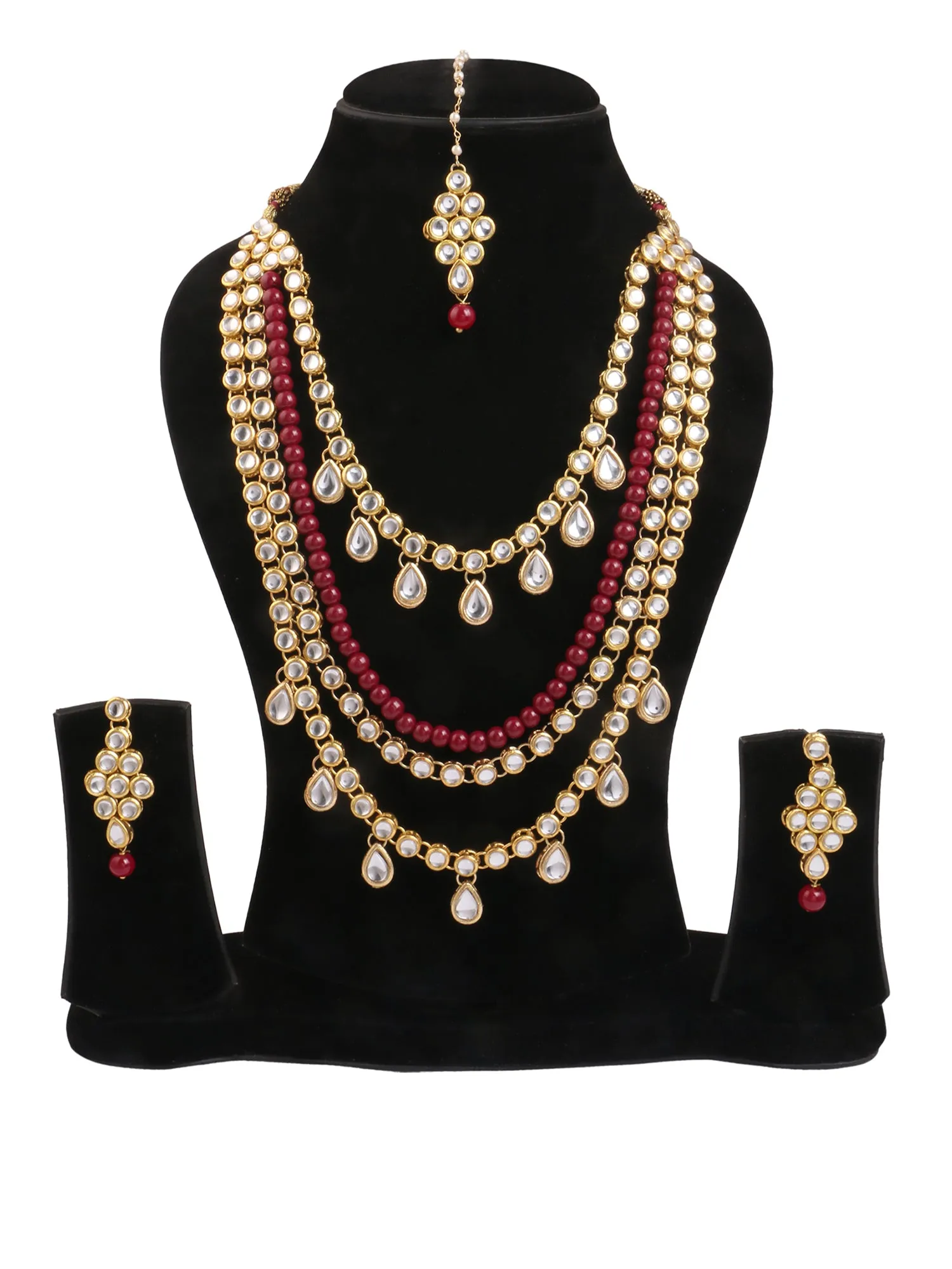 Antique origings Kundan Rani Haar Necklace Set