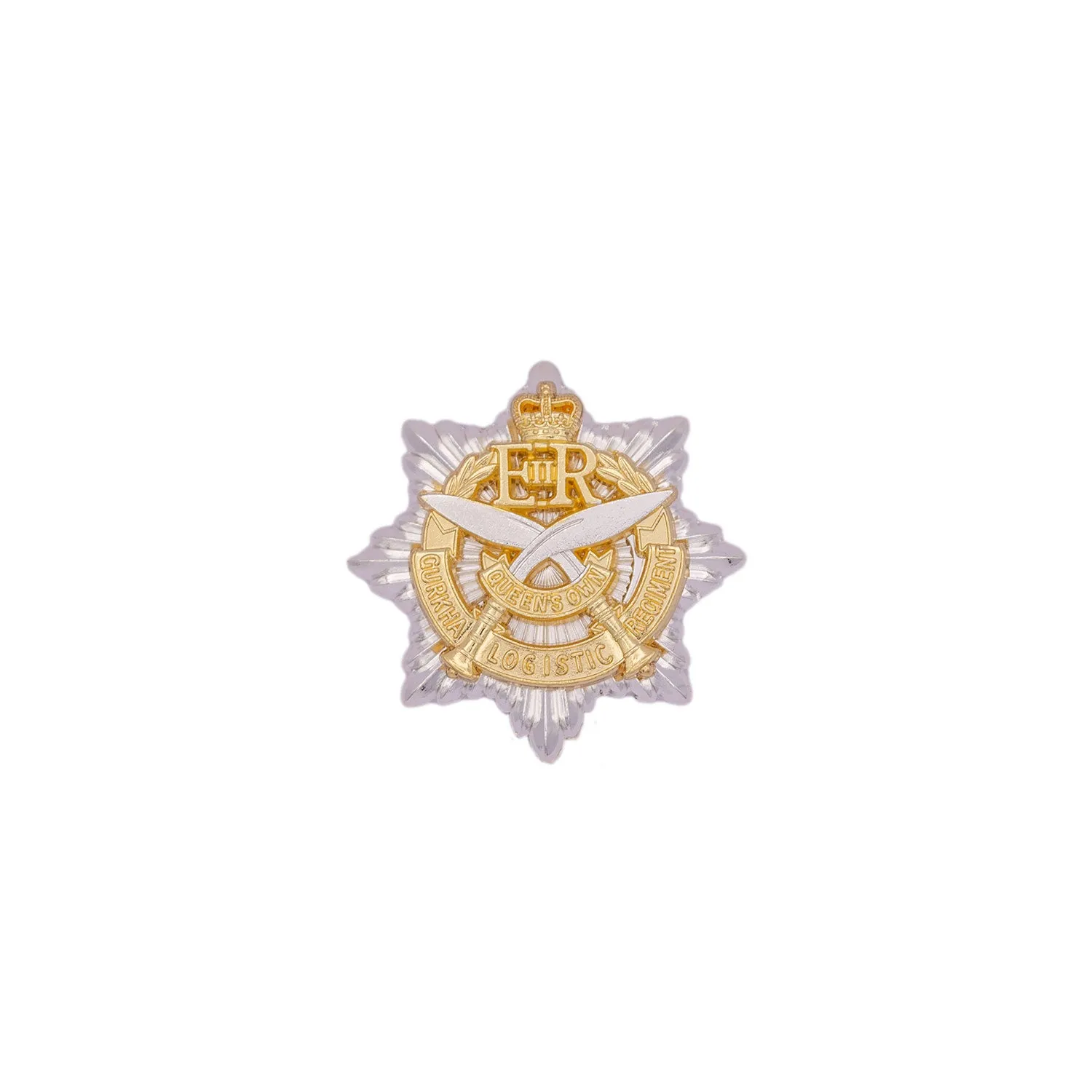 Army Queens Own Gurkha Logistic Regiment, All Ranks, Metal Cap Badge
