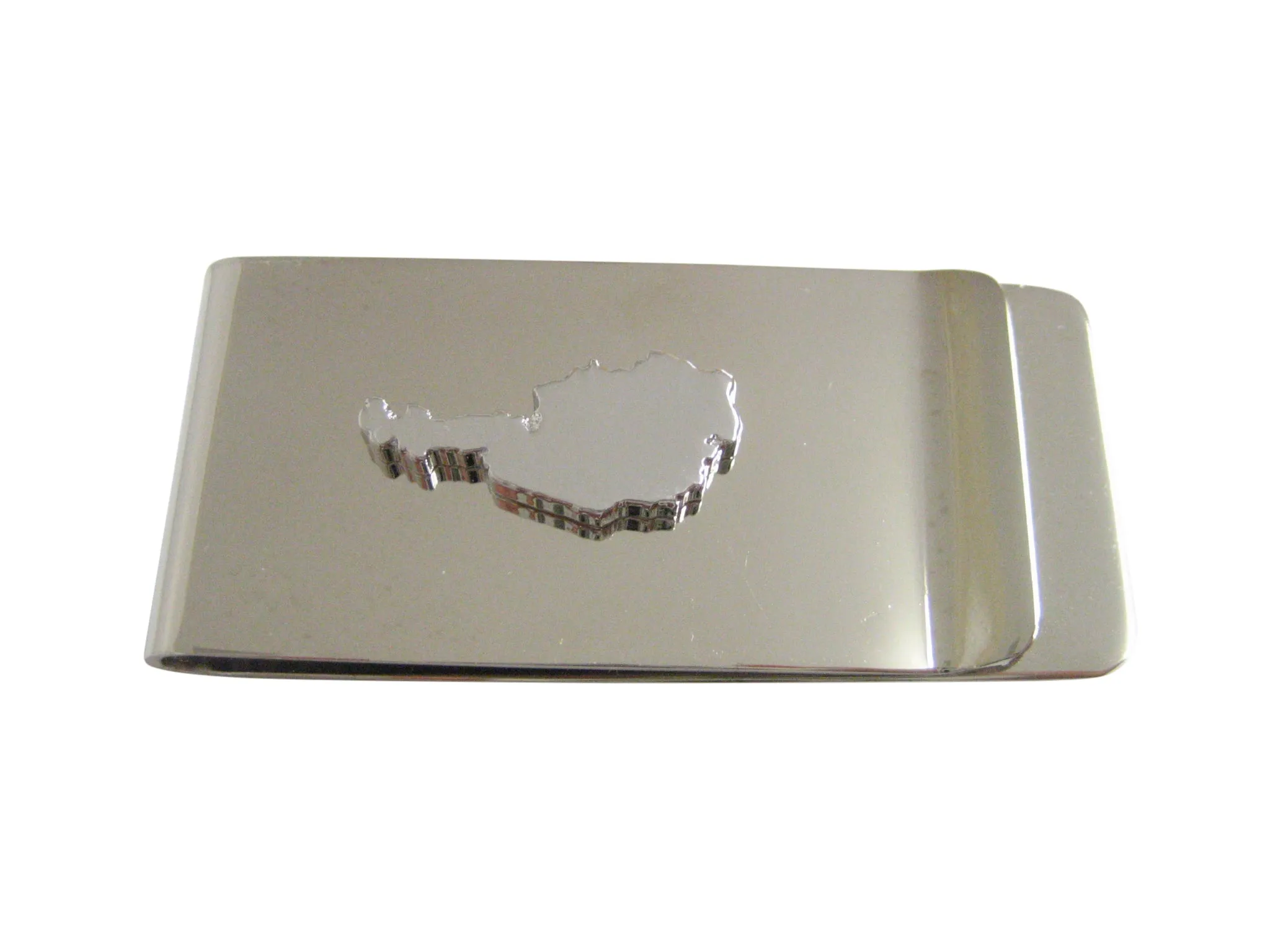 Austria Map Shape Money Clip