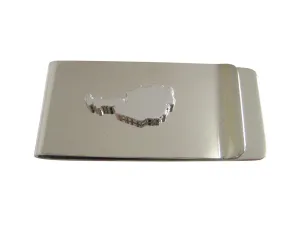 Austria Map Shape Money Clip