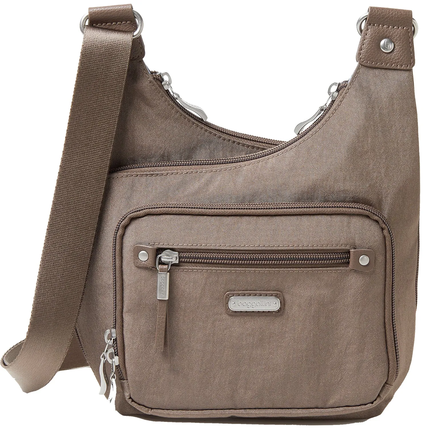 Baggallini RFID Cross City Bagg Portobello Shimmer Nylon
