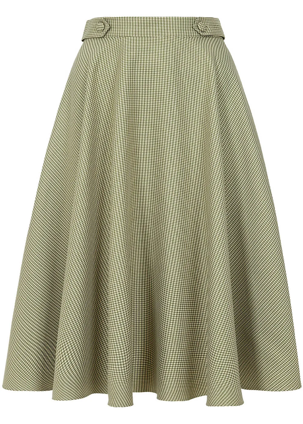 Banned Di Di 50's Swing Skirt Olive White
