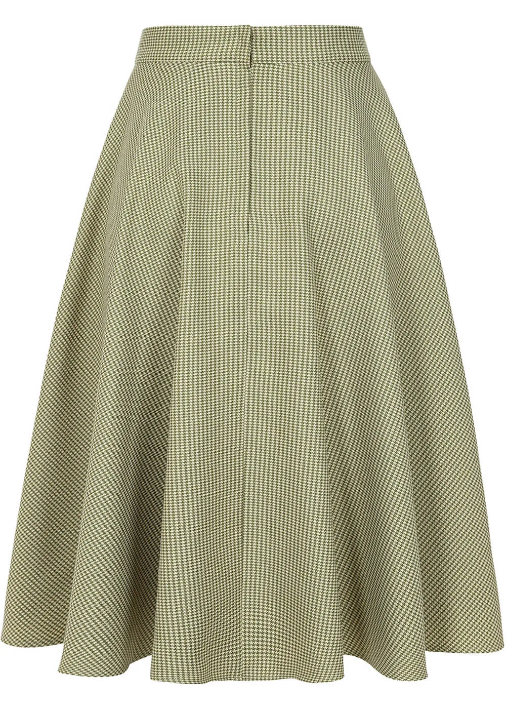 Banned Di Di 50's Swing Skirt Olive White