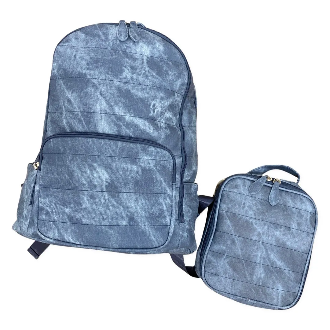 Bari Lynn Navy Tie Dye Lunch Box