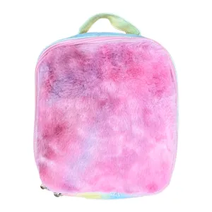 Bari Lynn Rainbow Faux Fur Lunch Box
