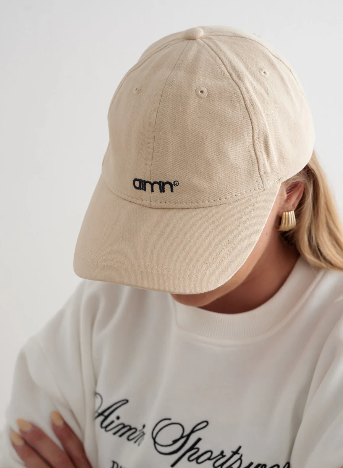 Beige Small Logo Cap