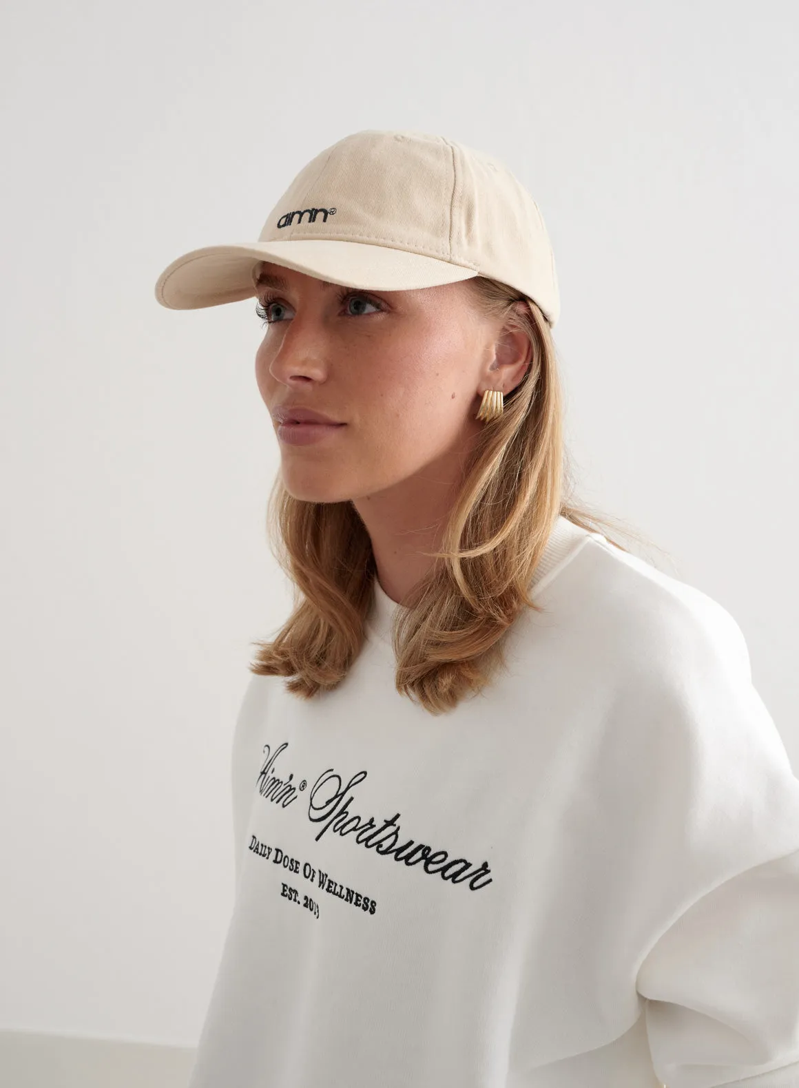 Beige Small Logo Cap