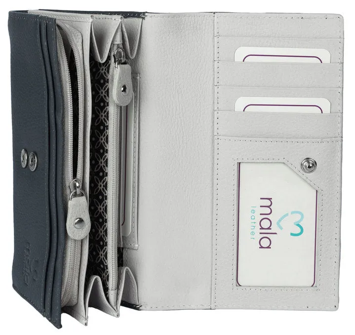 Best Friends Horses Matinee Purse Grey - Mala Leather