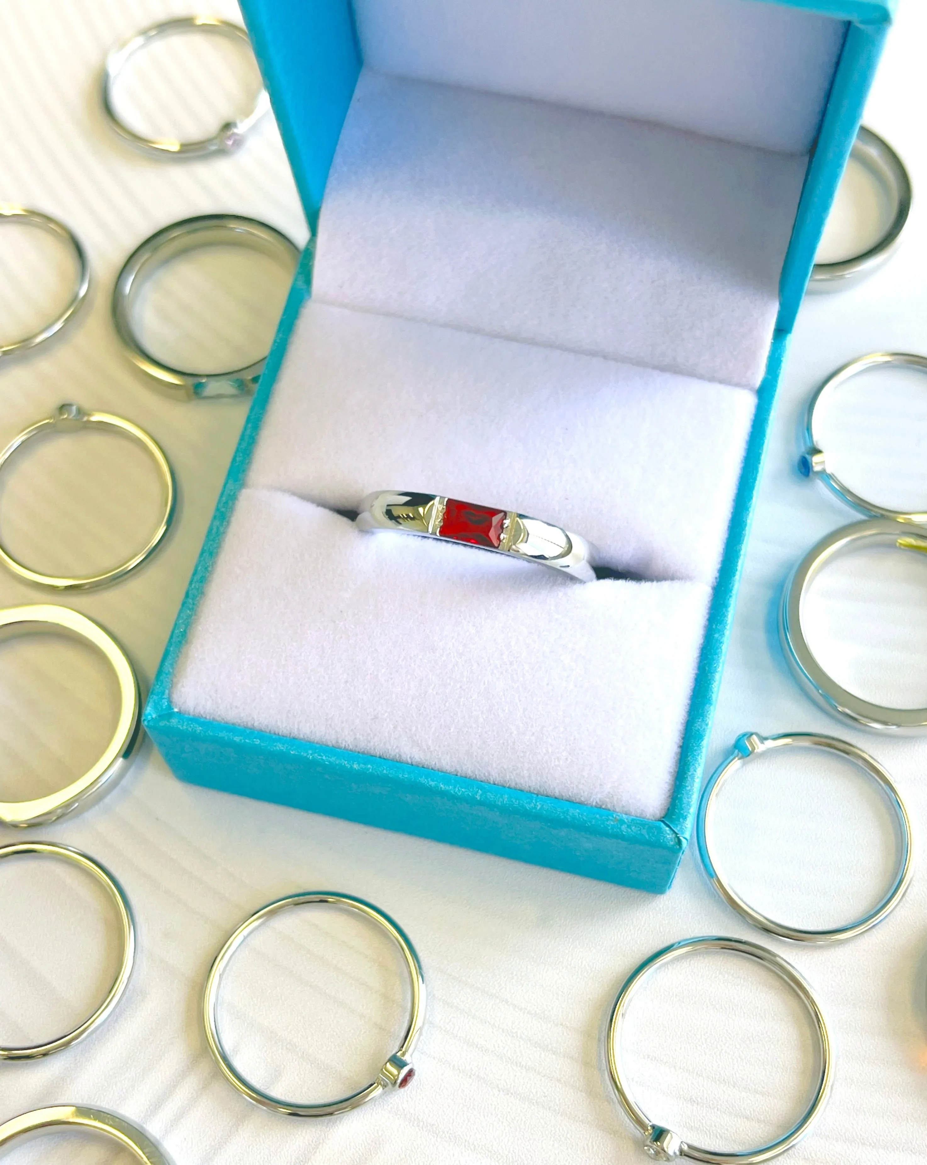 Birthstone Ring - Silver