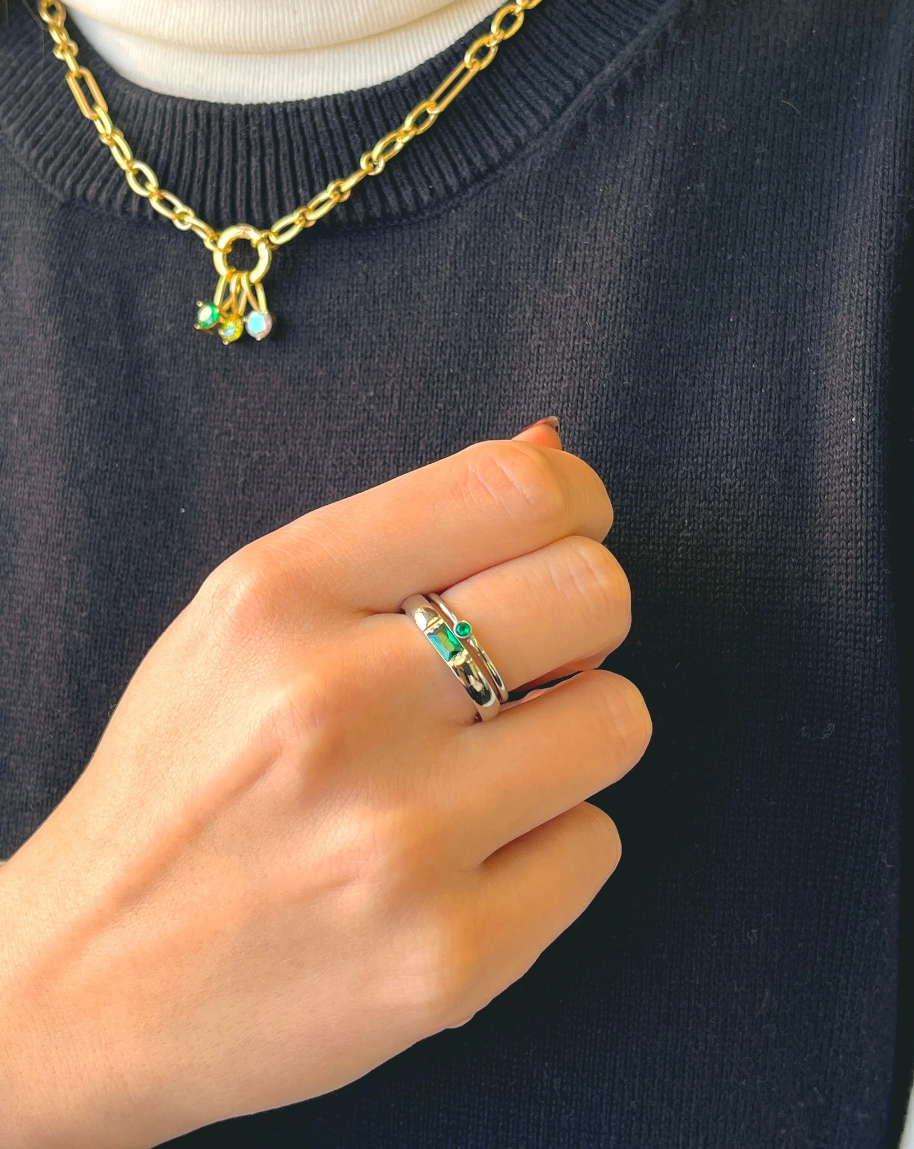 Birthstone Ring - Silver