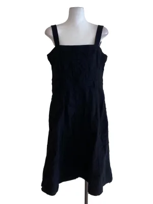 Black Corduroy Empire Dress