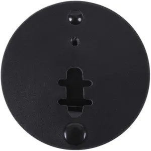 Black - Leather Clip On Badge Holder