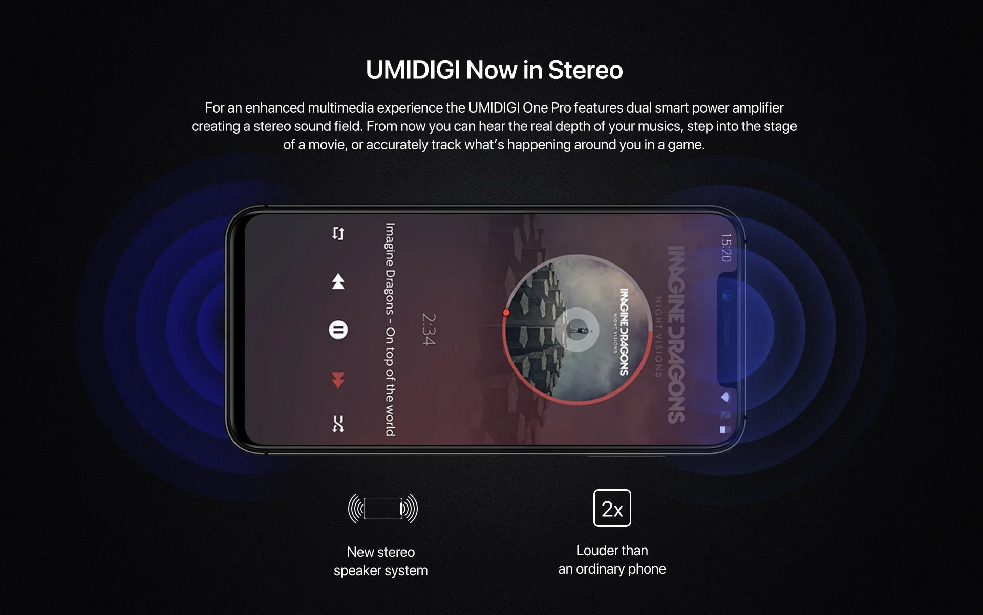 Black UMIDIGI One Pro Global Band 5.9 Inch Android Mobile Phone Wireless Charge 4GB RAM P23 Octa Core 4G Phone - Carbon Black