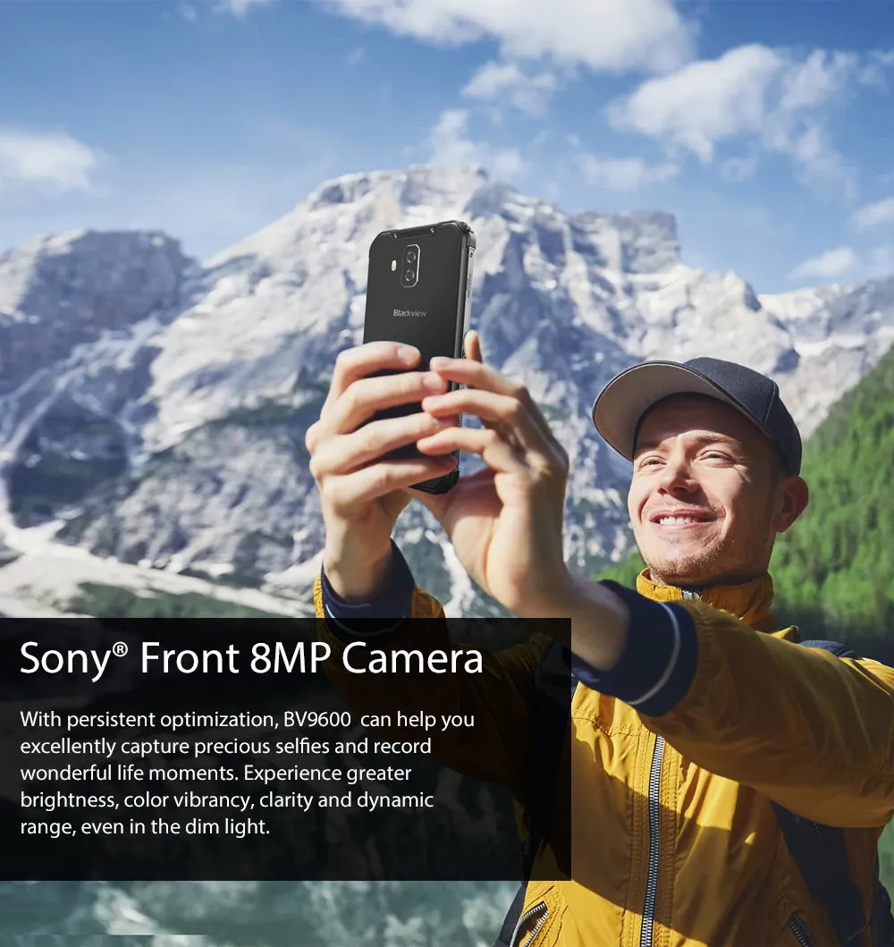 Blackview 2019 BV9600 4GB 64GB 6.21"" 19:9 AMOLED 5580mAh Rugged Smartphone Silver