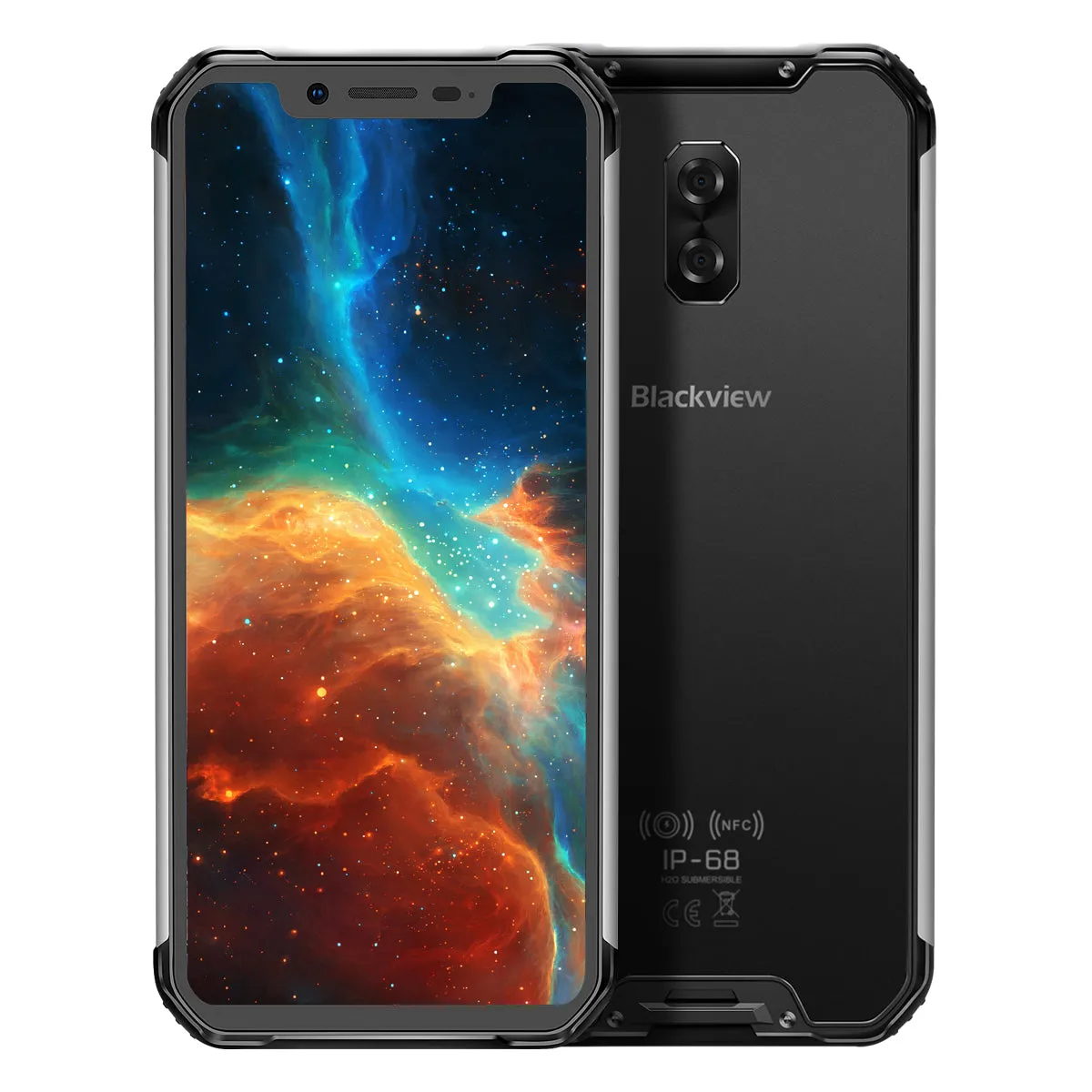 Blackview 2019 BV9600 4GB 64GB 6.21"" 19:9 AMOLED 5580mAh Rugged Smartphone Silver