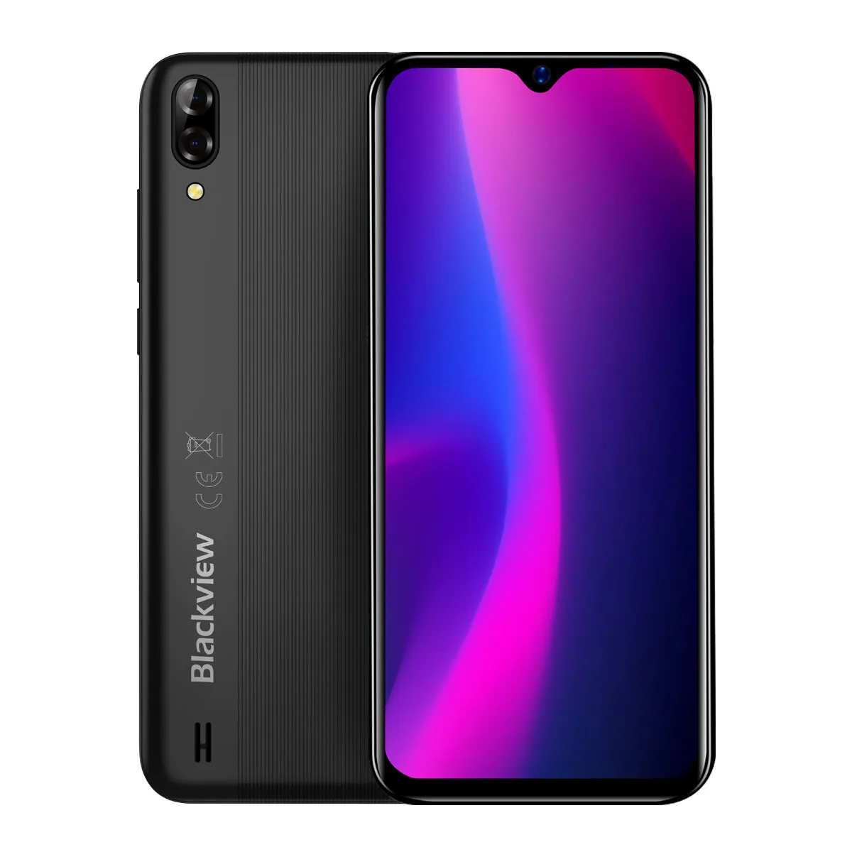 Blackview A60 Android 8.1 Smartphone - 4080mAh, 13MP Rear Camera, 1GB RAM, 16GB ROM, Quad Core, 6.1 Inch - Black