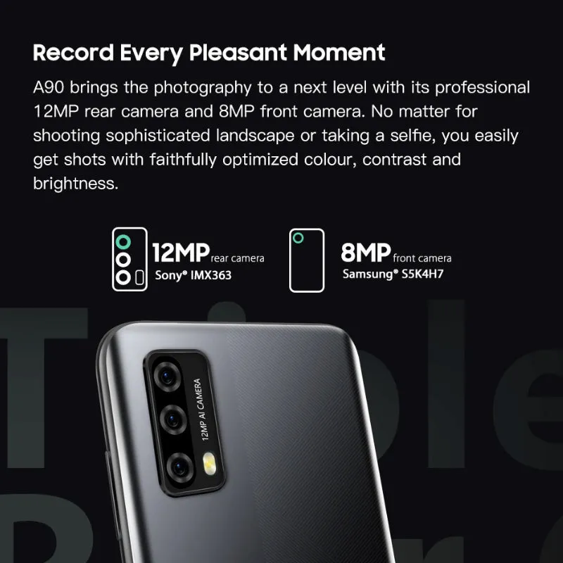 Blackview A90 Google Pay Android 11 Smartphone 4GB, 64GB, Dual Sim Unlocked
