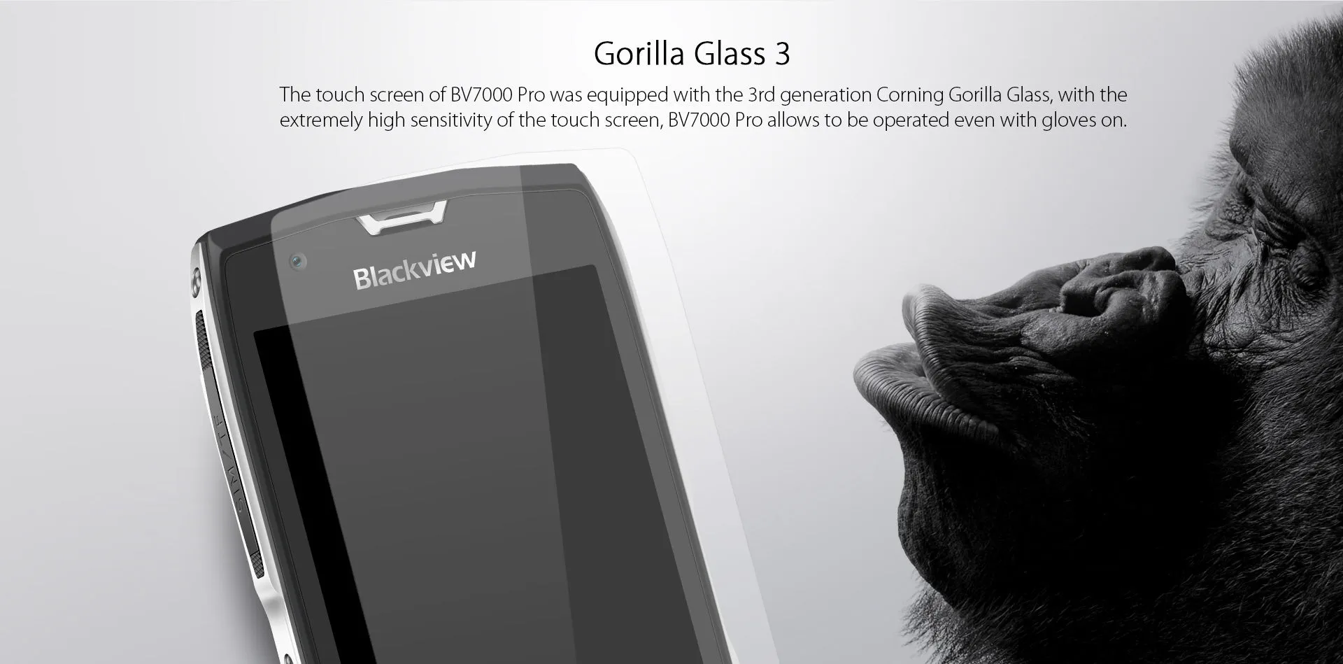 Blackview BV7000 Pro Smartphone - IP68, MT6750T Octa-core, 5.0 Inch, 4GB RAM 64GB ROM, Fingerprint - Gold
