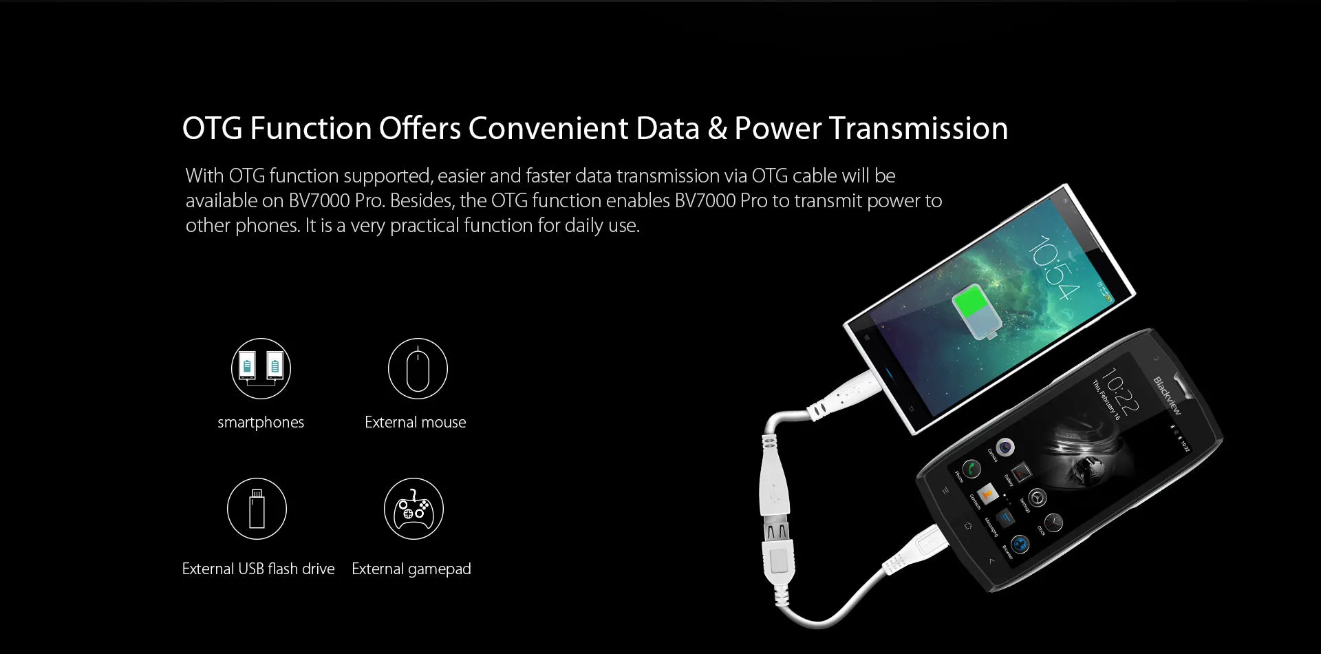 Blackview BV7000 Pro Smartphone - IP68, MT6750T Octa-core, 5.0 Inch, 4GB RAM 64GB ROM, Fingerprint - Gold
