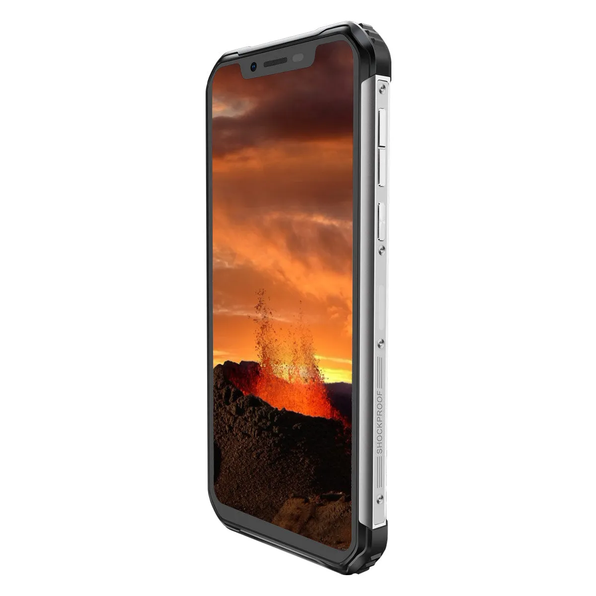 Blackview BV9600E Mobile Phone Waterproof Helio P70 Global 4G 6.21"" Android 9.0 Smartphone 4GB RAM 128GB MT6771T 5580mAh Silver_European regulations