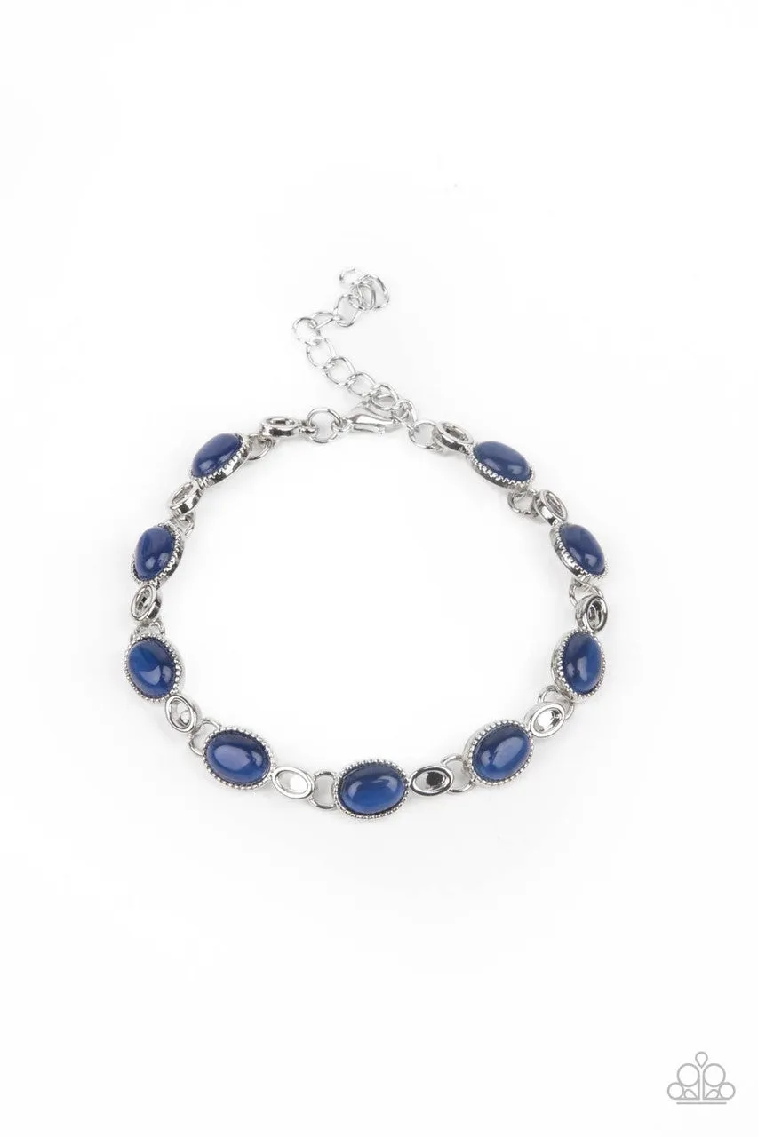 Blissfully Beaming Blue Paparazzi Bracelet