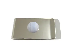 Blue Lace Agate Money Clip