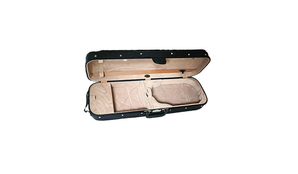 Bobelock 1002 Wooden Oblong Violin Case  - Suspension 4/4