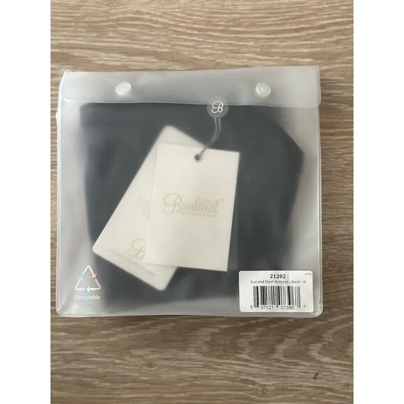 Bombshell Sports Wear Sculpted BodySuit Shorts Black Size M Brand New