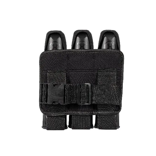 BSX 3 Pod Paintball Pouch with Belt - Black