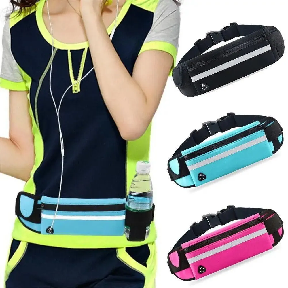 Bum Bag Sport Waist Bags for Women Men Pouch Fanny Pack Travel Running Belt Zip Sport Bags Waist Running Bags Sports Phone Bag